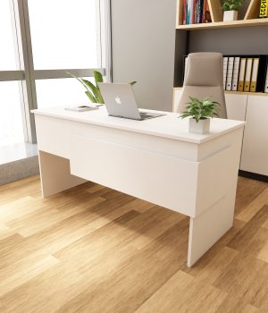 Karen Çalışma Ofis Masası | Beyaz - Beyaz (3000-1)