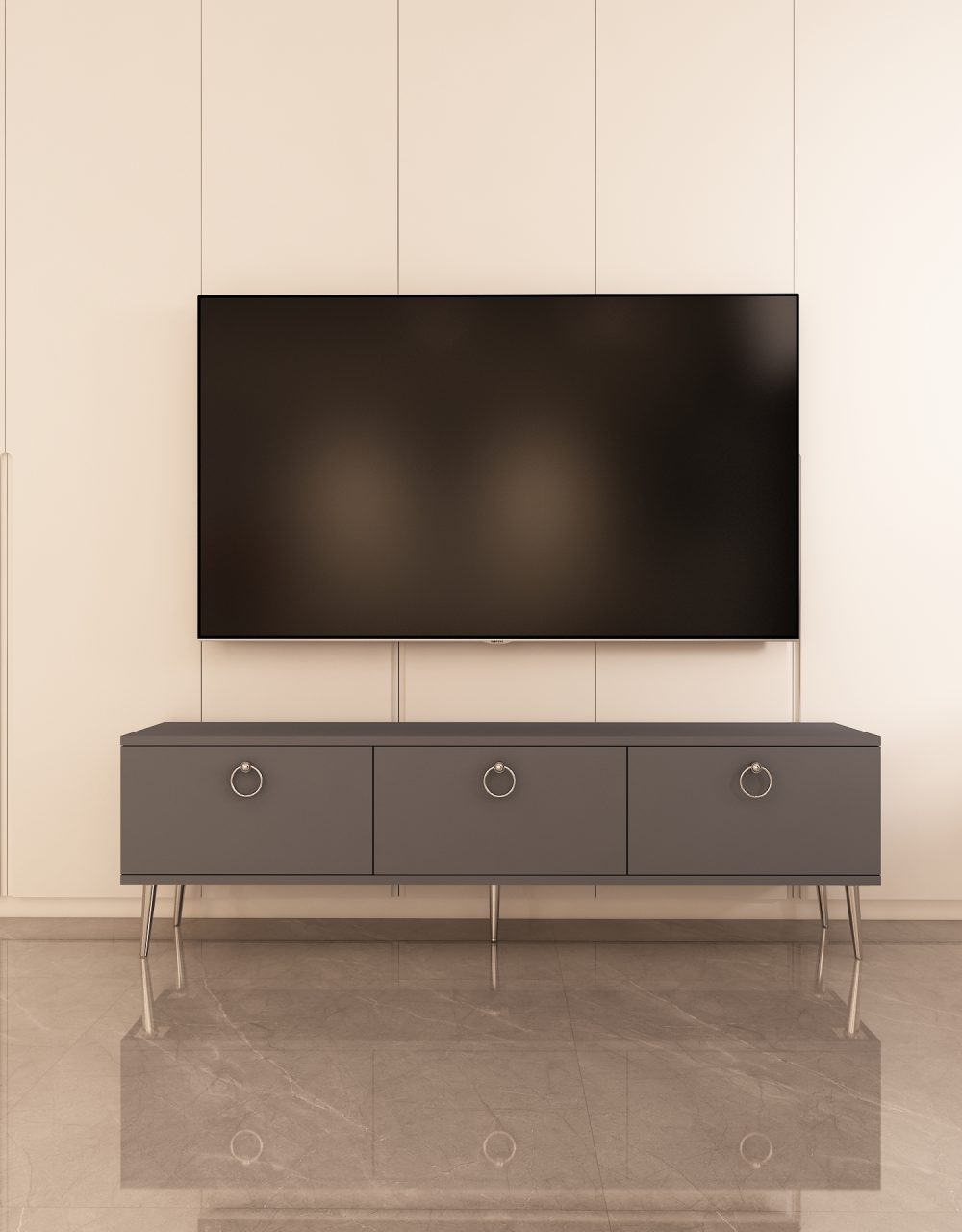 Trendy Tv Ünitesi | Antrasit - Antrasit (1003-8)