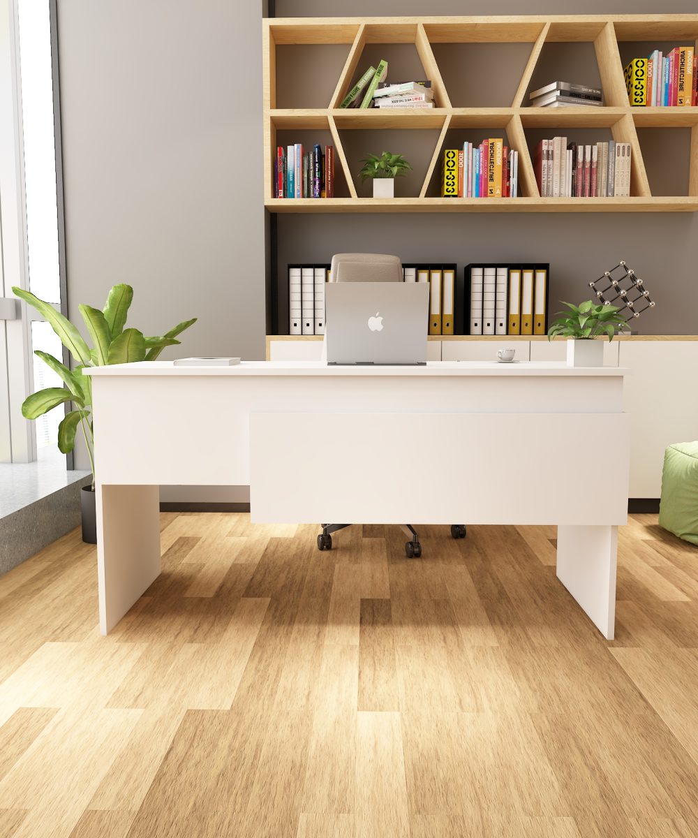 Karen Çalışma Ofis Masası | Beyaz - Beyaz (3000-1) - Görsel 3
