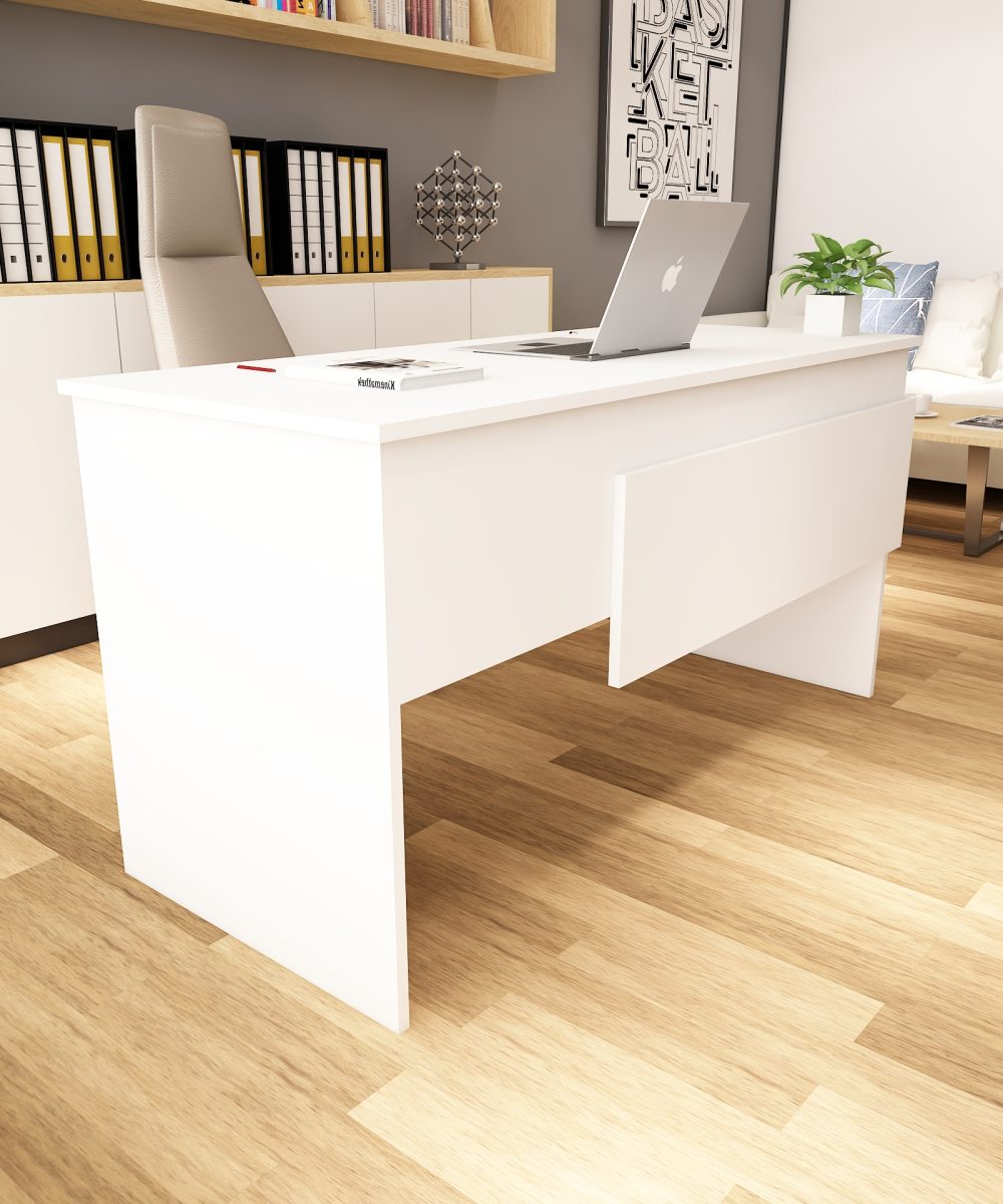 Karen Çalışma Ofis Masası | Beyaz - Beyaz (3000-1) - Görsel 4